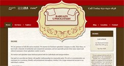Desktop Screenshot of bargainupholstery.com